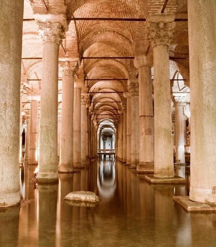Go underground at the Basilica Cistern