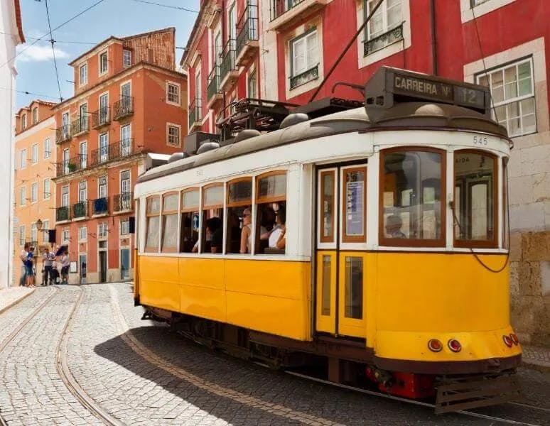 Tram 38 in Lisbon