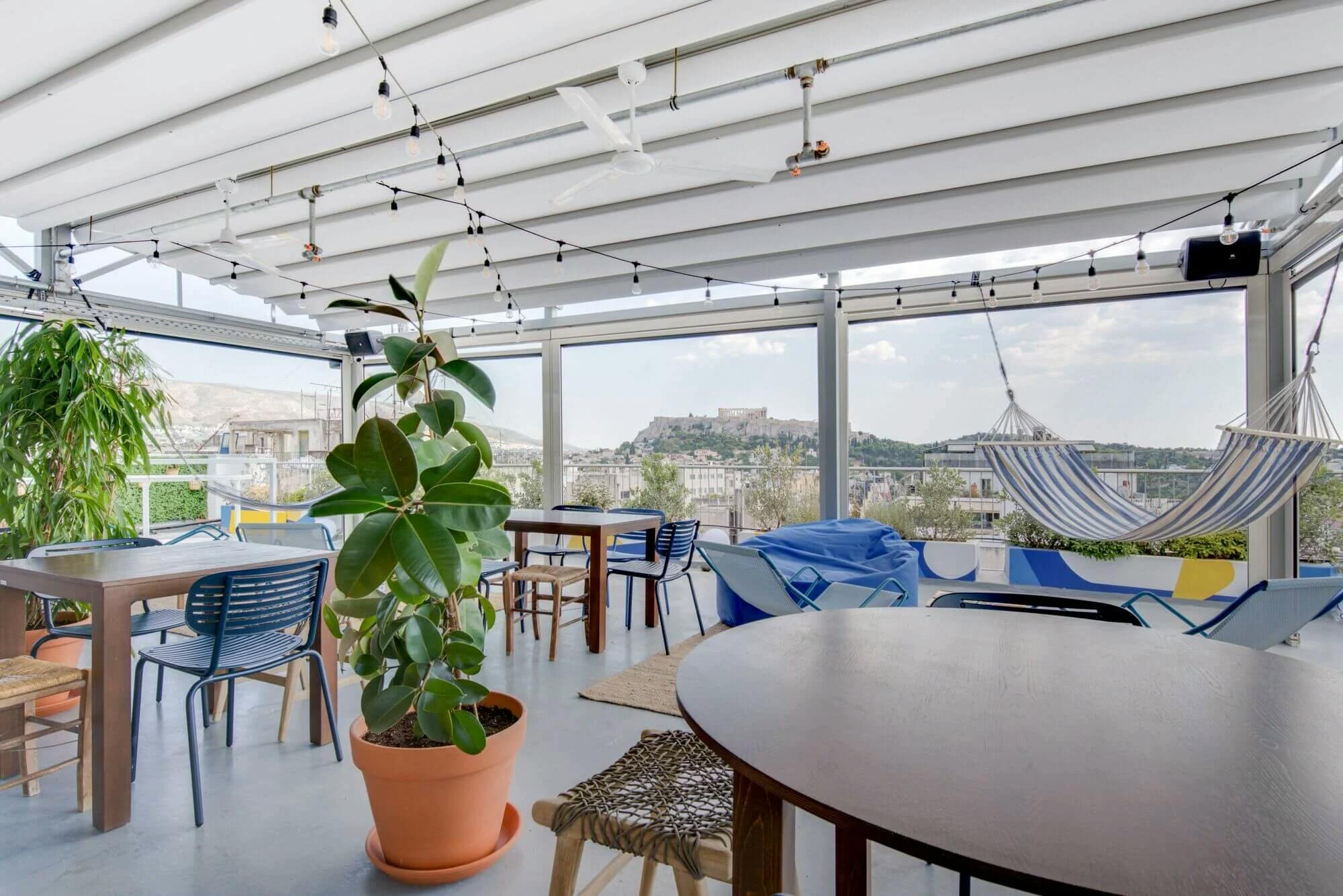 rooftop terrace in athens